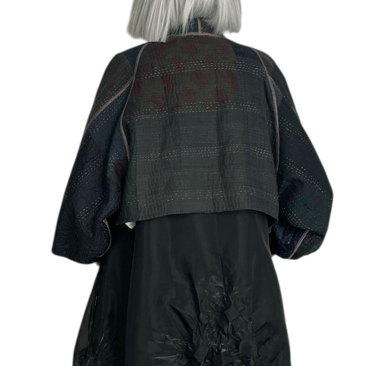 SW PATCH PUFF SLEEVE SHRUG