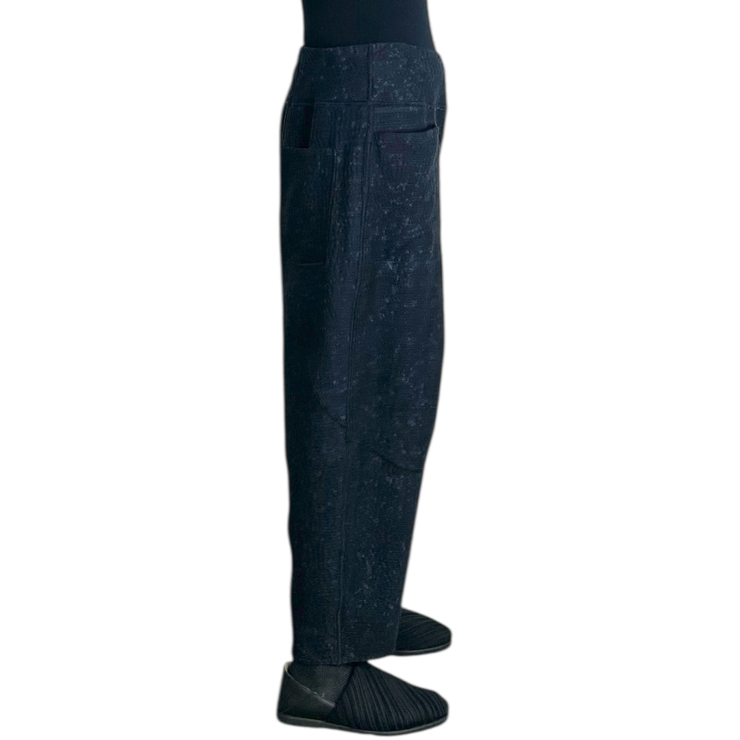 DENIM SUN-DYE PANELED LANTERN PANT