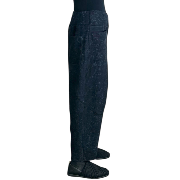 DENIM SUN-DYE PANELED LANTERN PANT