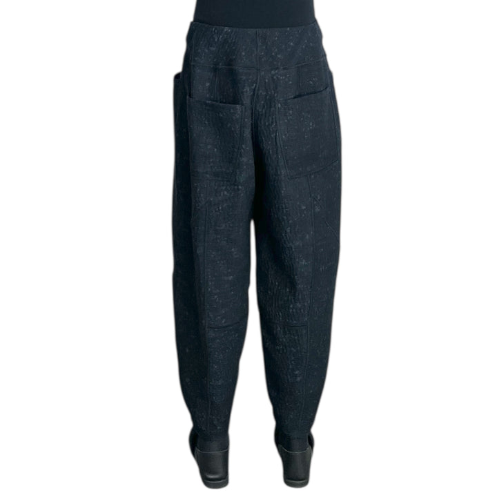 DENIM SUN-DYE PANELED LANTERN PANT