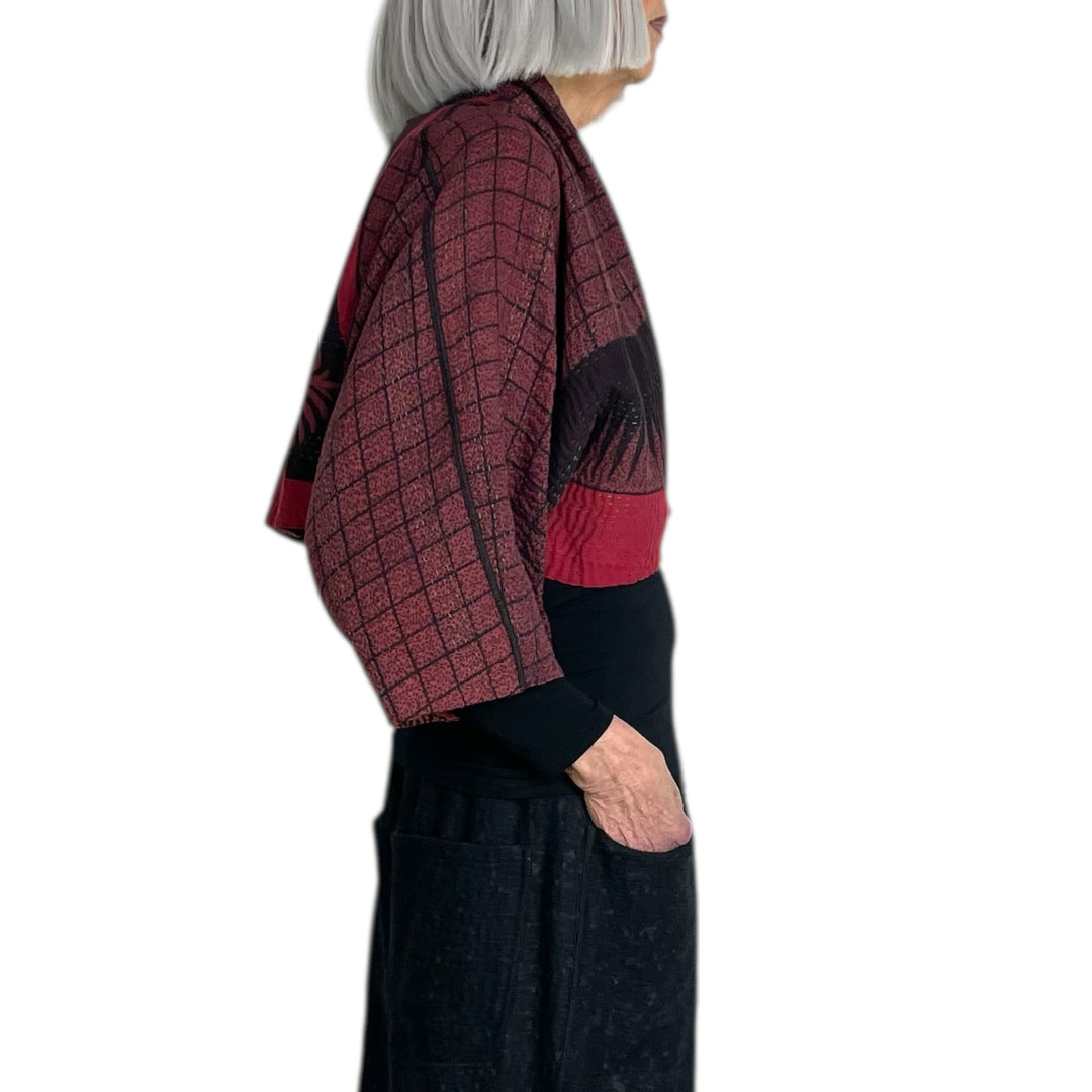 COTTON OVERDYE PUFF SLEEVE SHRUG