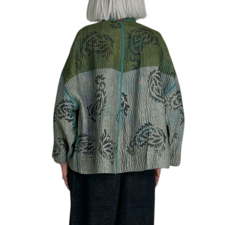 VINTAGE COTTON STAND COLLAR JACKET