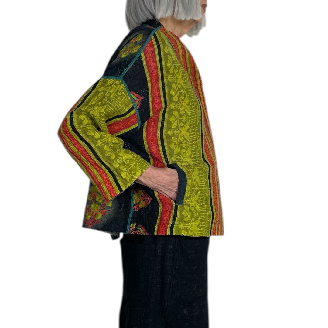 VINTAGE COTTON STAND COLLAR JACKET