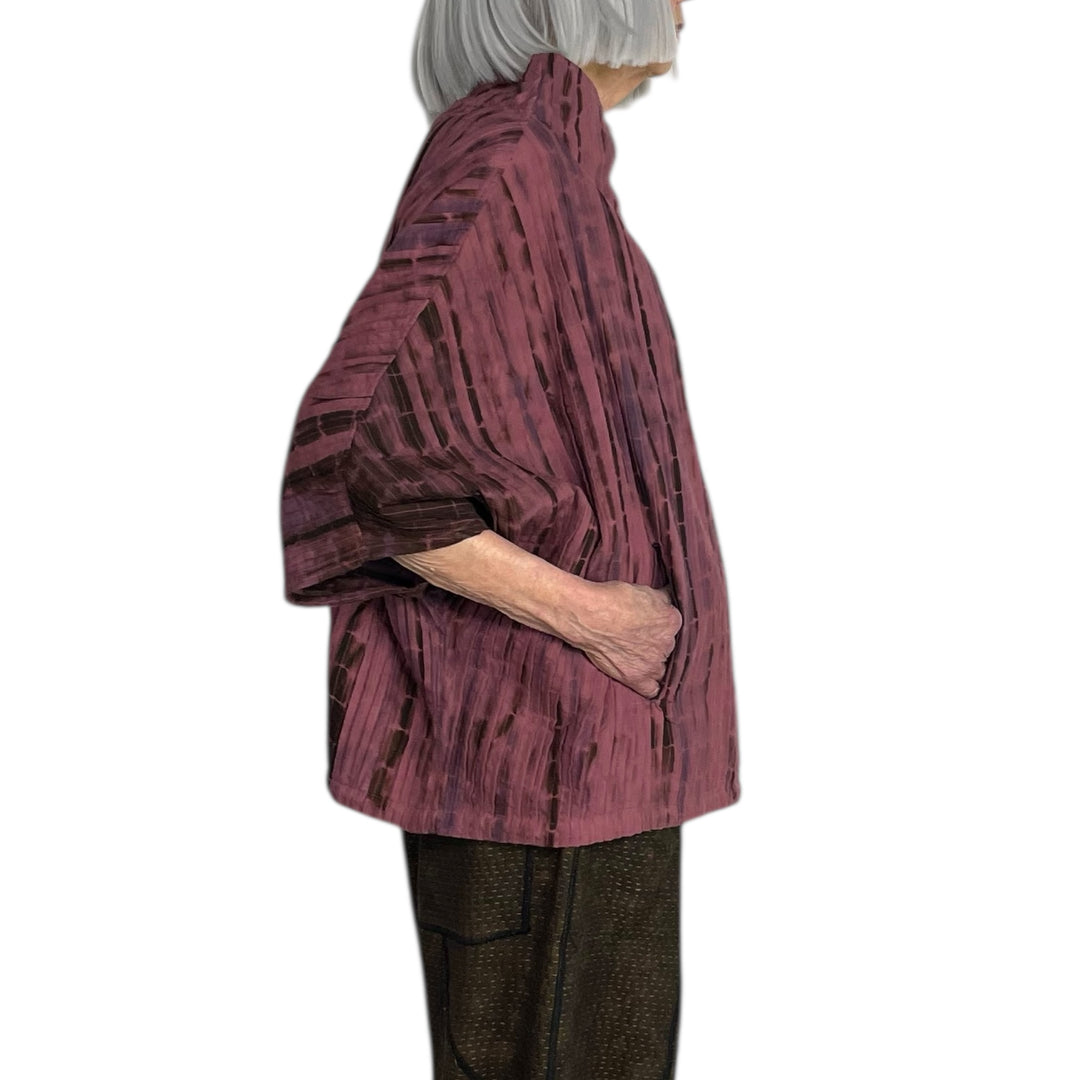 MONE RIPPLE TUCK PONCHO VEST