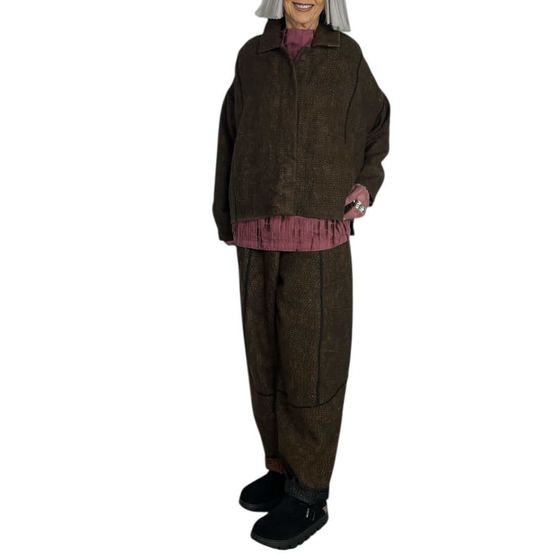 DENIM SUN-DYE CROPPED SHIRT JACKET