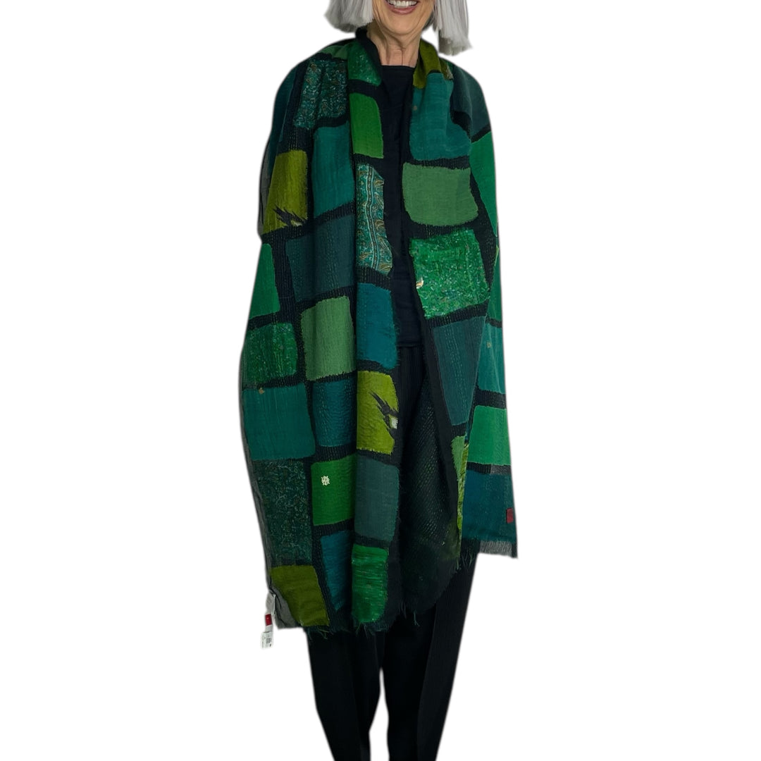 TONAL TILE PATCH SCARF STANDARD