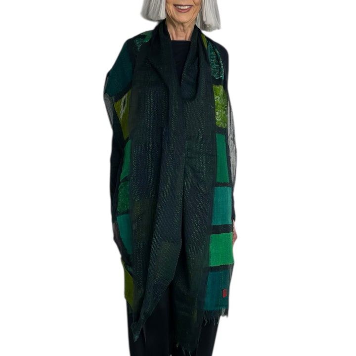 TONAL TILE PATCH SCARF STANDARD