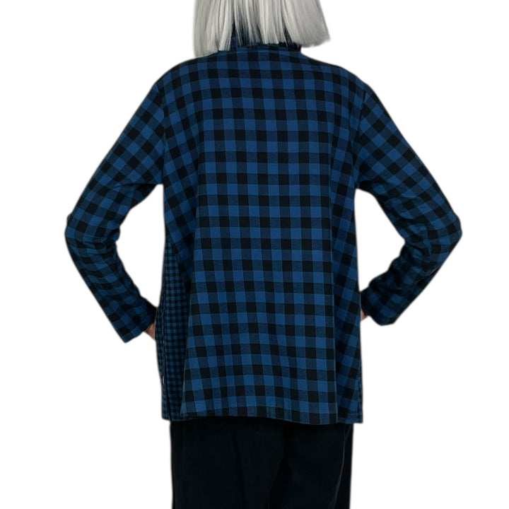 CHECK GUSSET PLACKET SHIRT