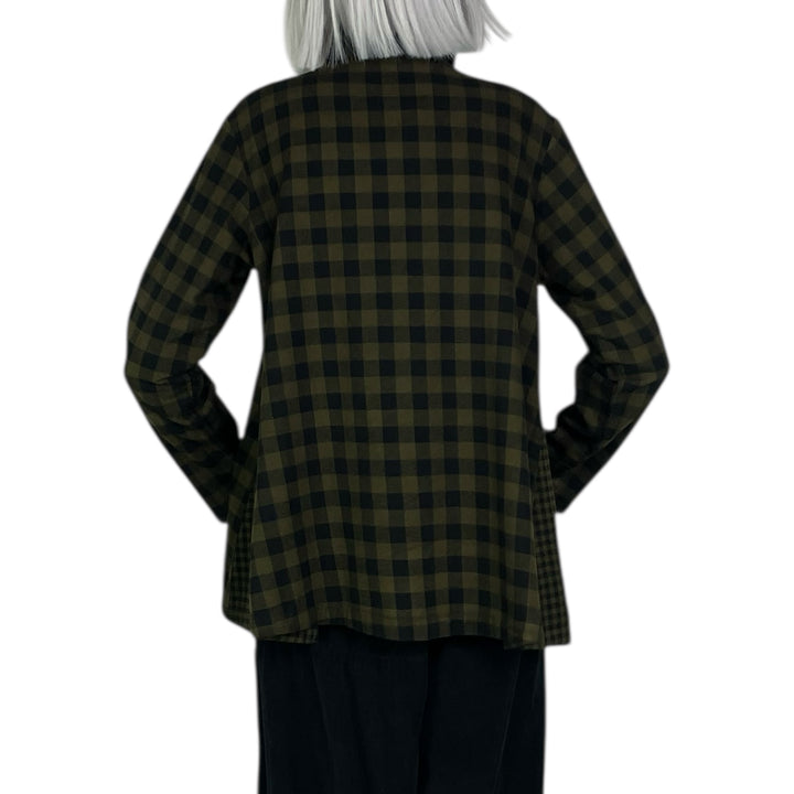 CHECK GUSSET PLACKET SHIRT