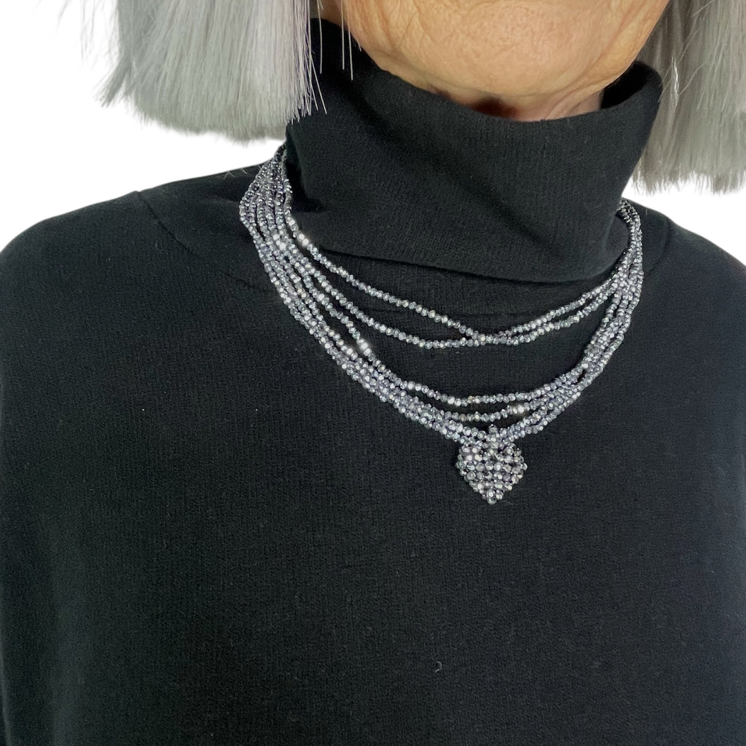 MINI HEART MULTI STRAND CHOKER