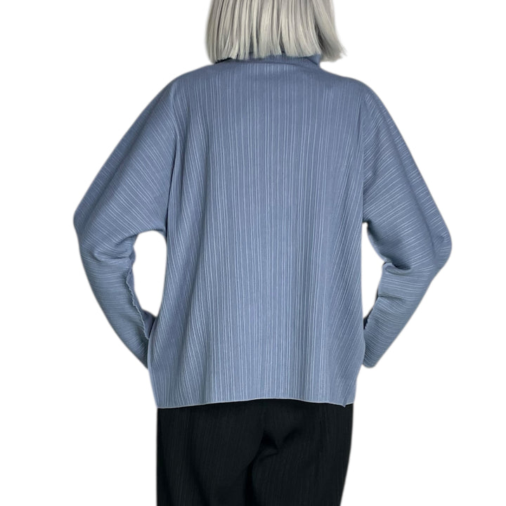 A-POC KNIT HI-NECK TOP