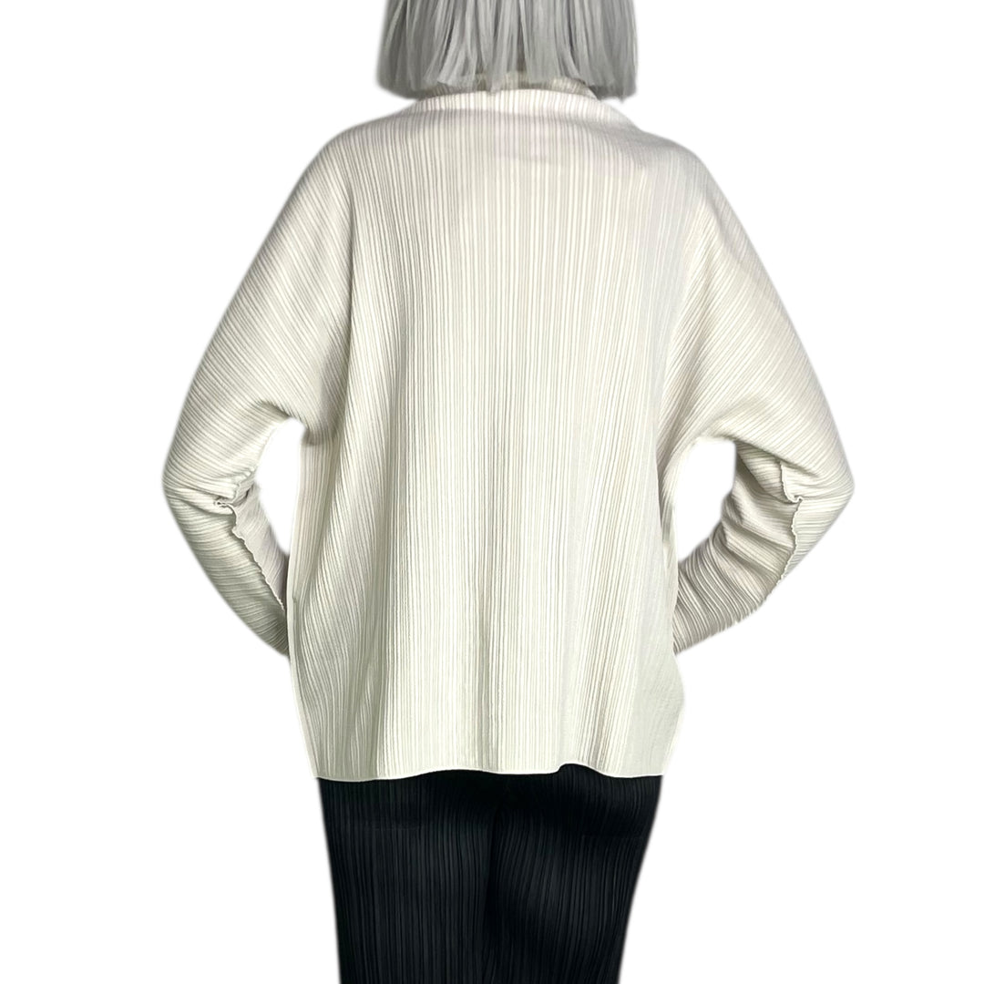 A-POC KNIT HI-NECK TOP