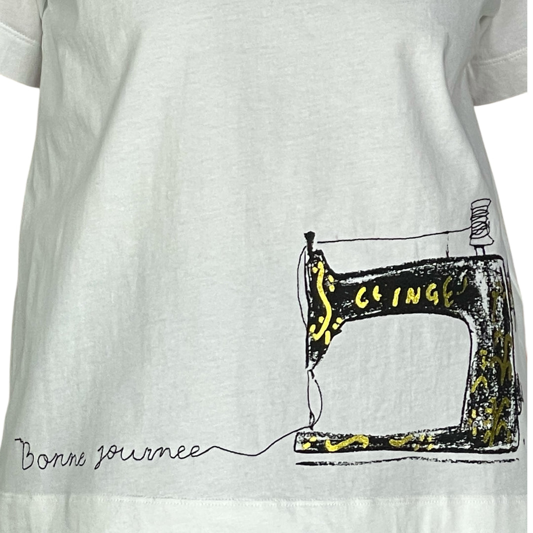 SEWING MACHINE PRINT TEE