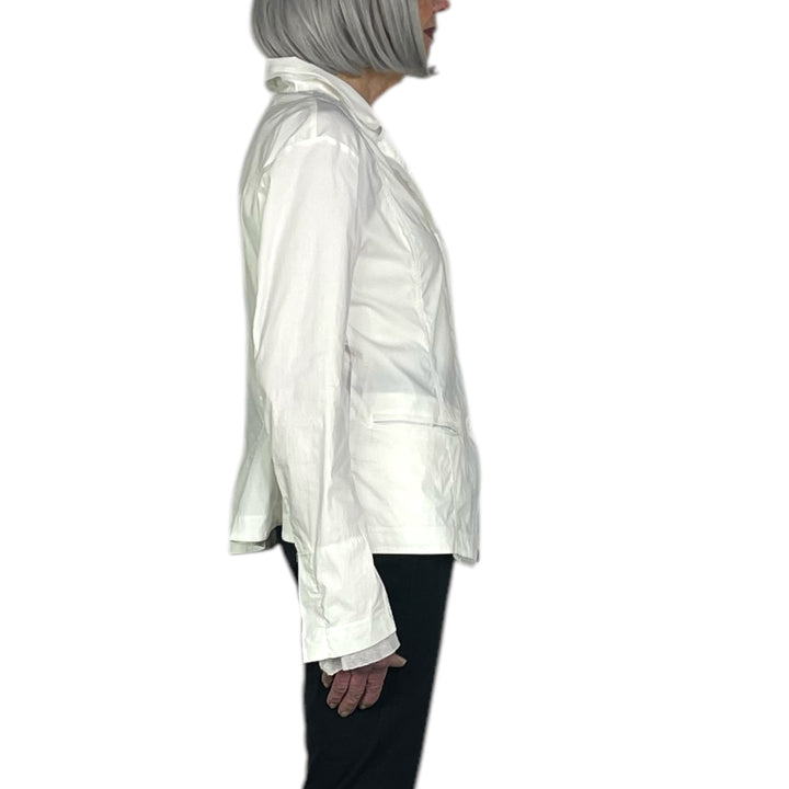 SHAPED JACKET W/MESH TRIM