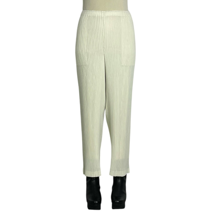 HATCHING PLEATS PANTS 