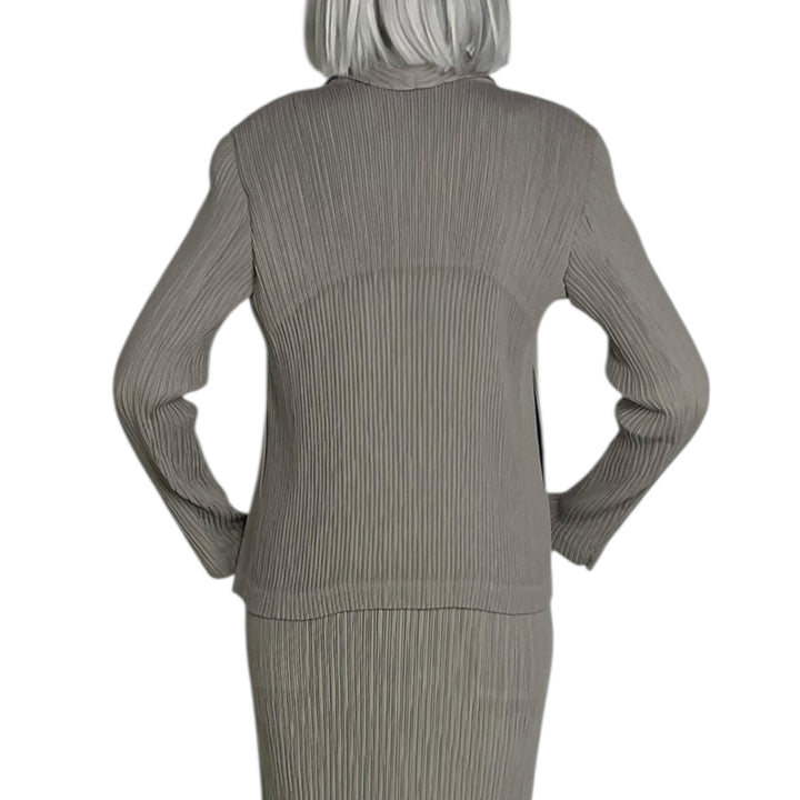 HATCHING PLEATS JACKET