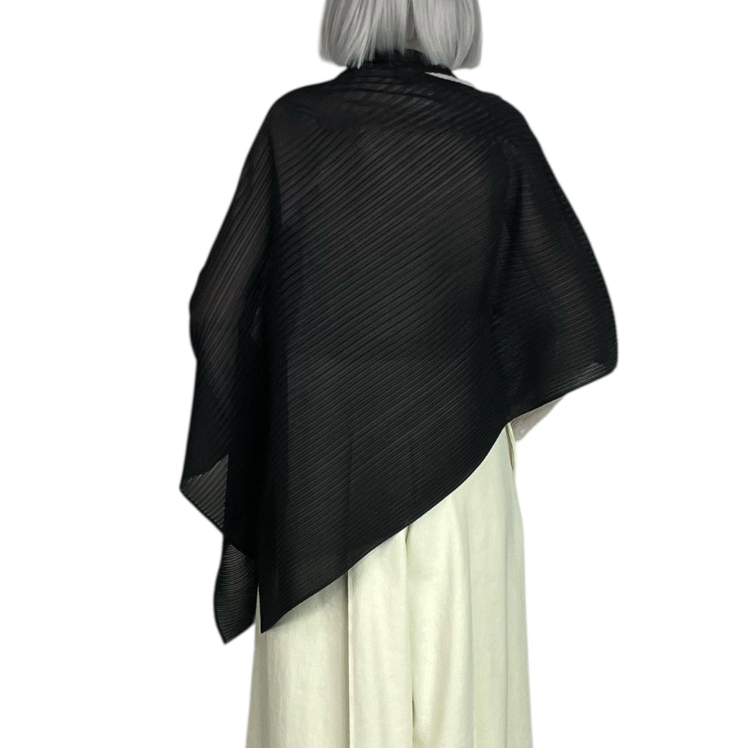 SHEER SCARF PLEATS