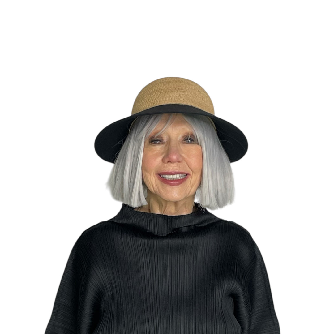 BLAISE WIDE BRIM VISOR CAP