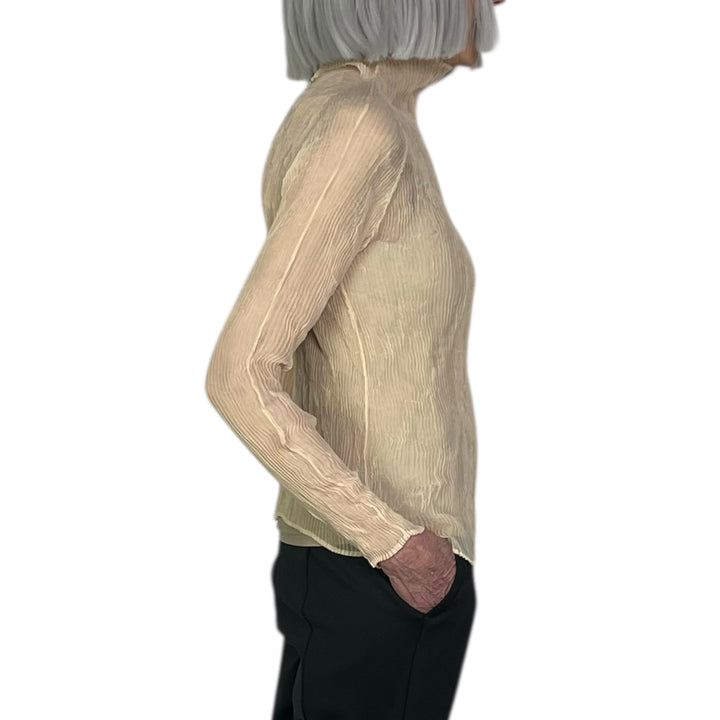 CHIFFON TWIST 1 HI-NECK TOP