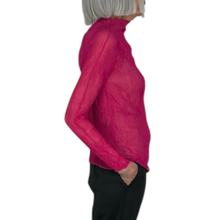 CHIFFON TWIST 1 HI-NECK TOP