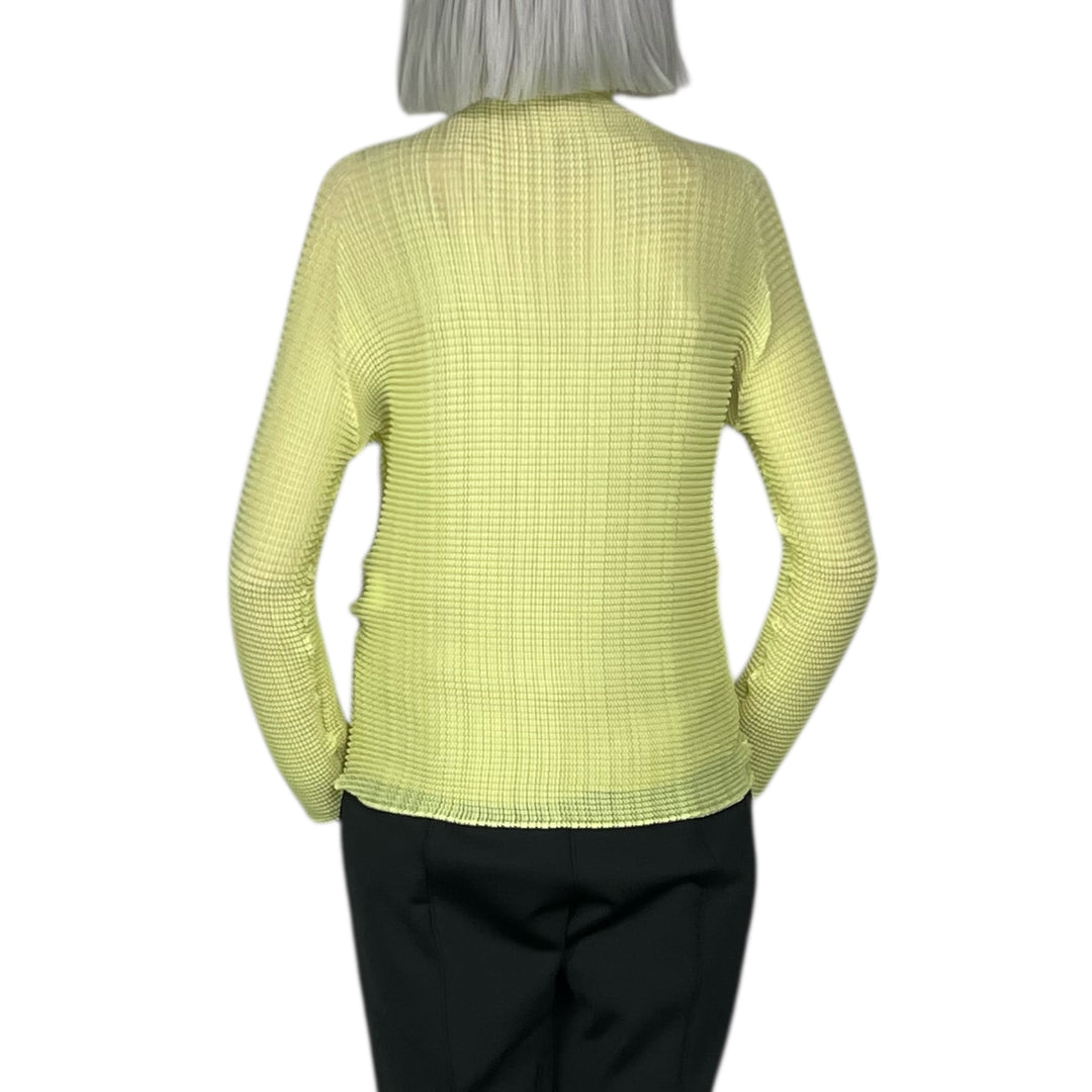 WOOLY PLEATS-66 HI-NECK TOP