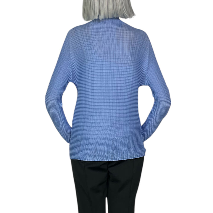 WOOLY PLEATS-66 HI-NECK TOP