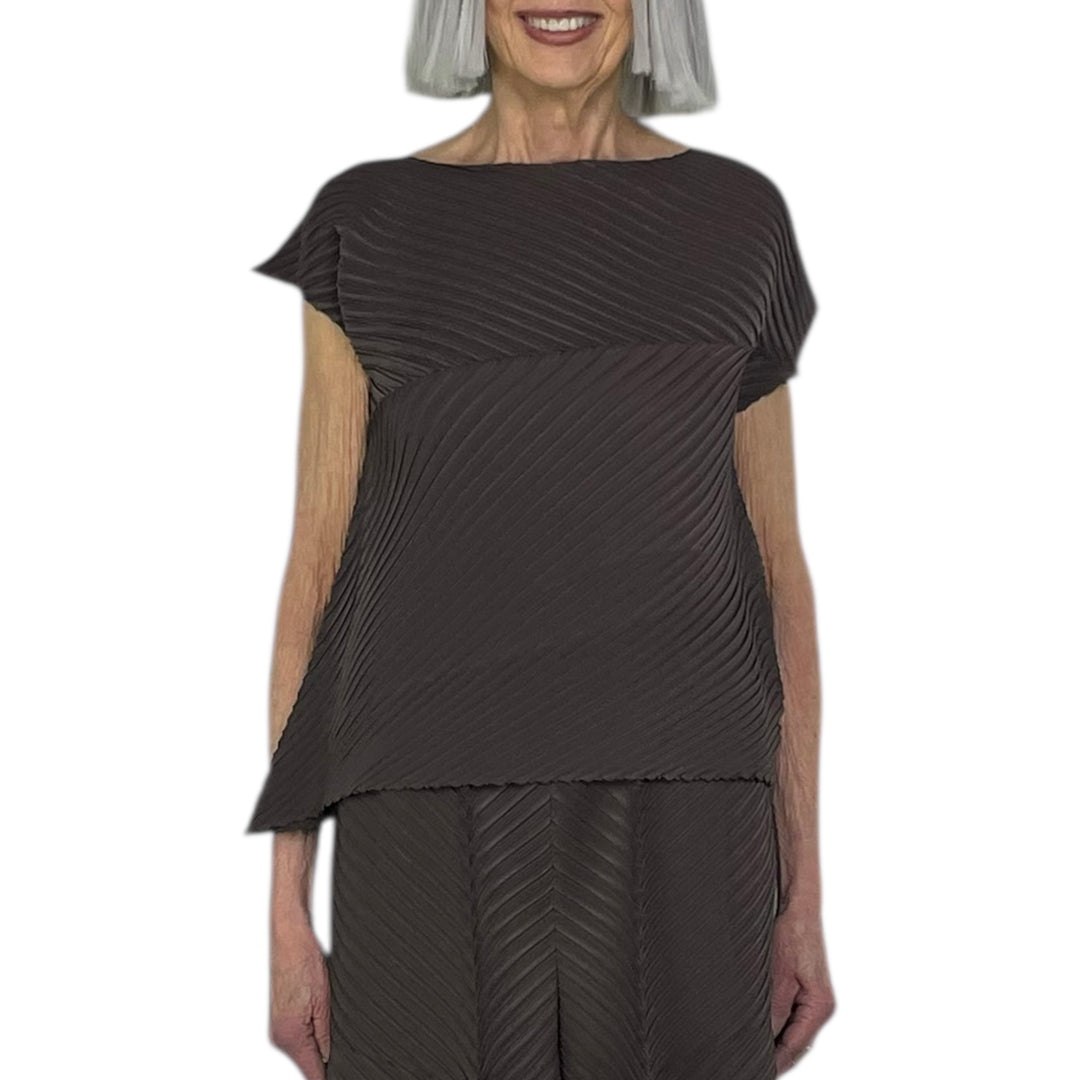 PLASTER PLEATS SOLID TOP