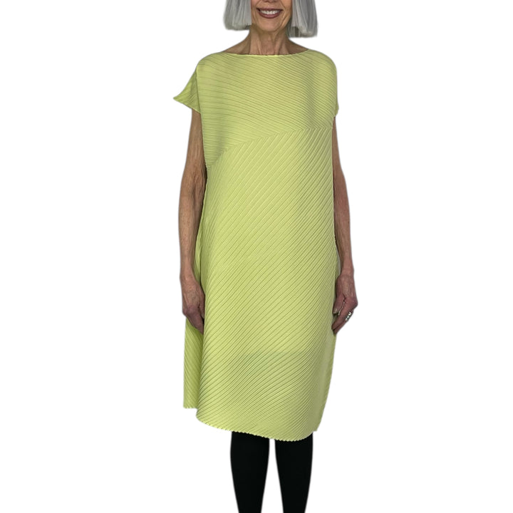 PLASTER PLEATS SOLID DRESS