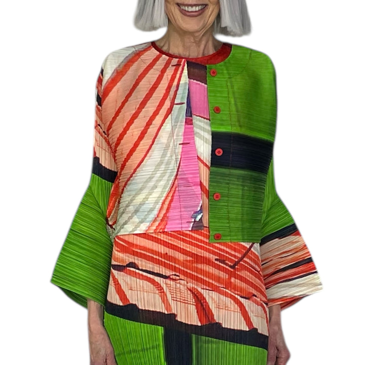 CITY COLLAGE CROP JACKET