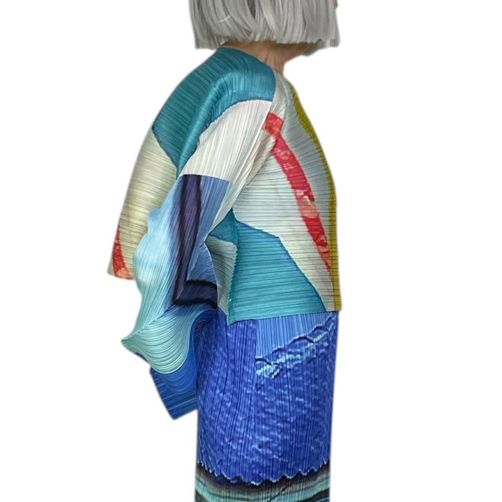 CITY COLLAGE CROP JACKET