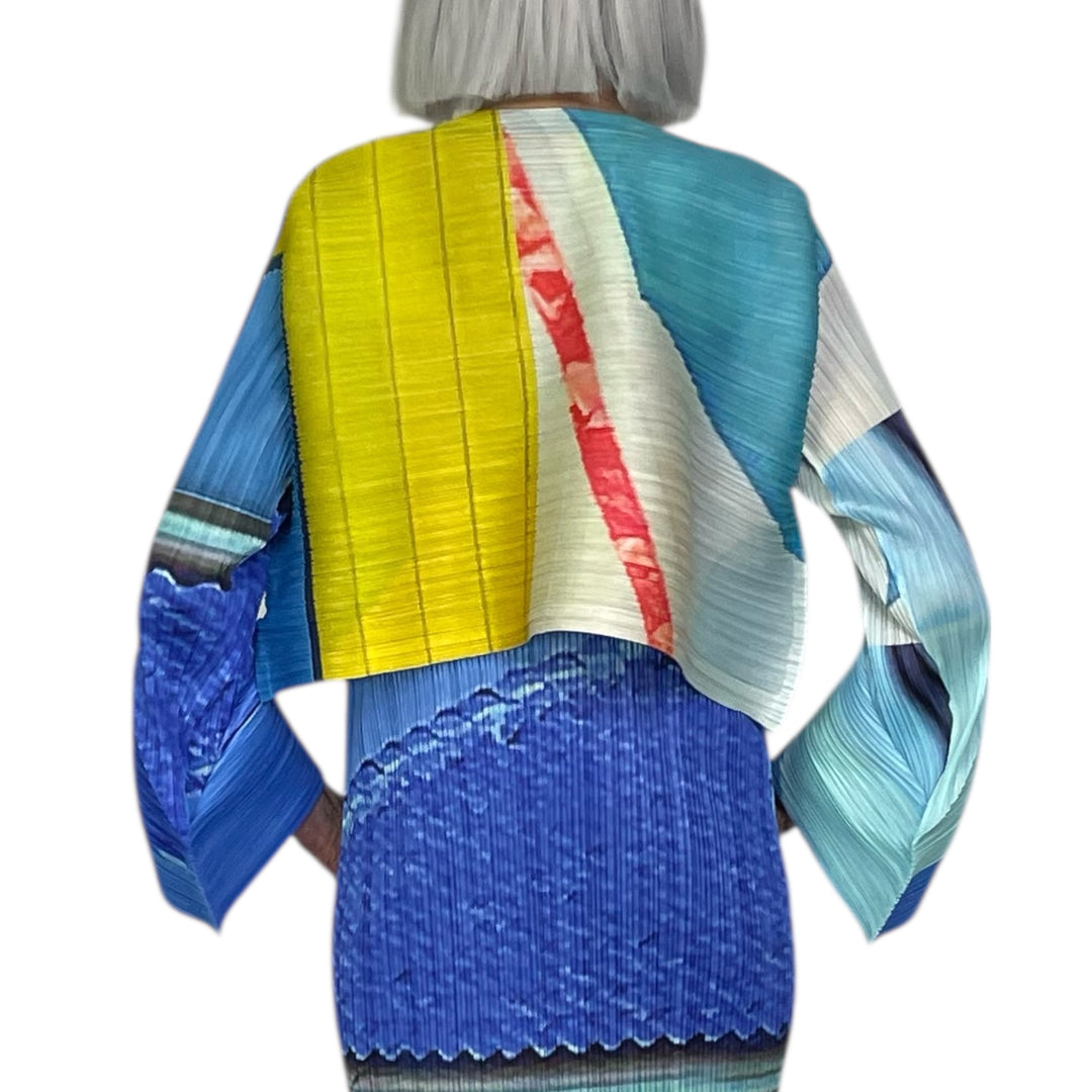 CITY COLLAGE CROP JACKET