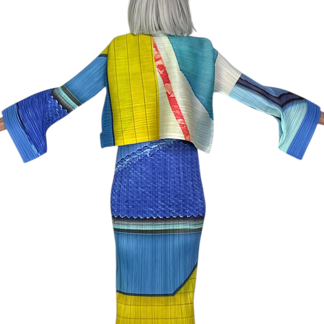 CITY COLLAGE CROP JACKET