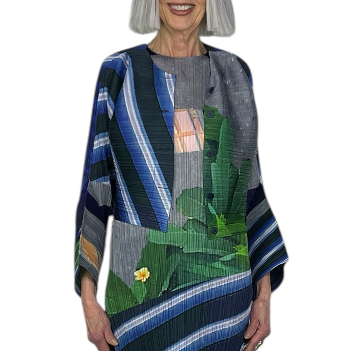 CITY COLLAGE CROP JACKET