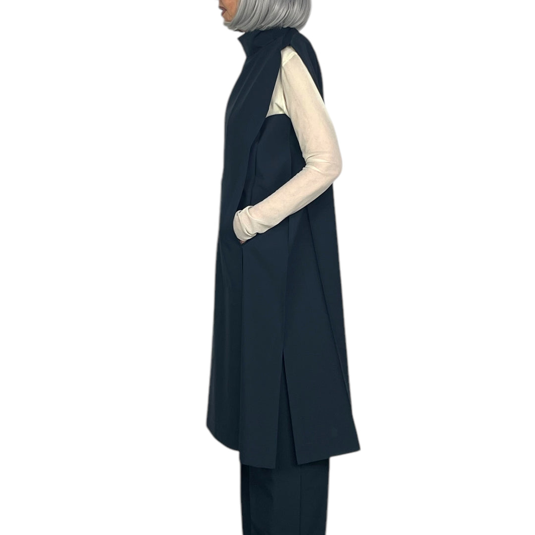 FLAT TUCK LONG VEST