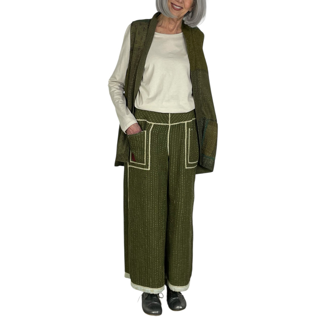 BBK MID-RISE WIDE LEG PANT