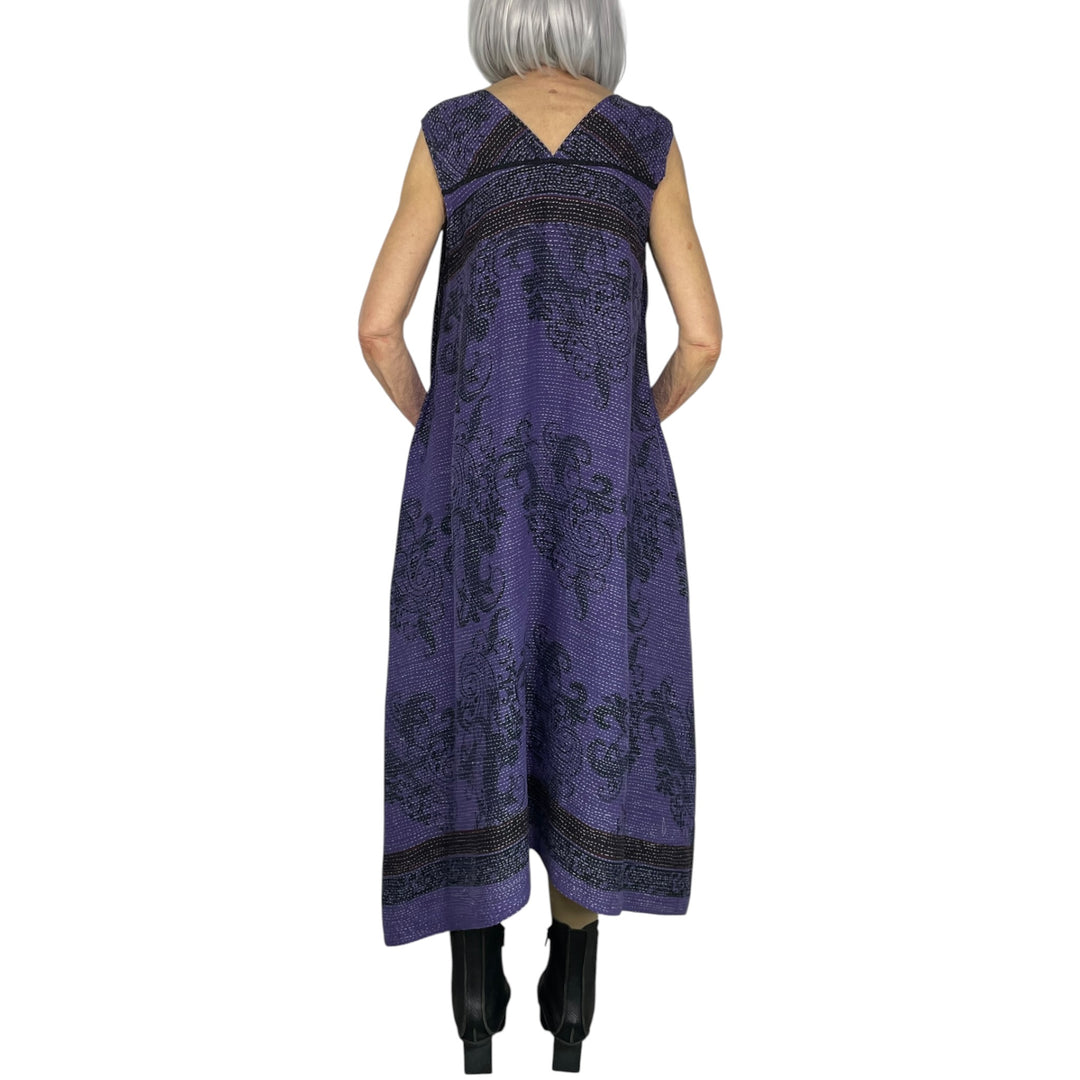 COTTON PAISLEY TENT DRESS