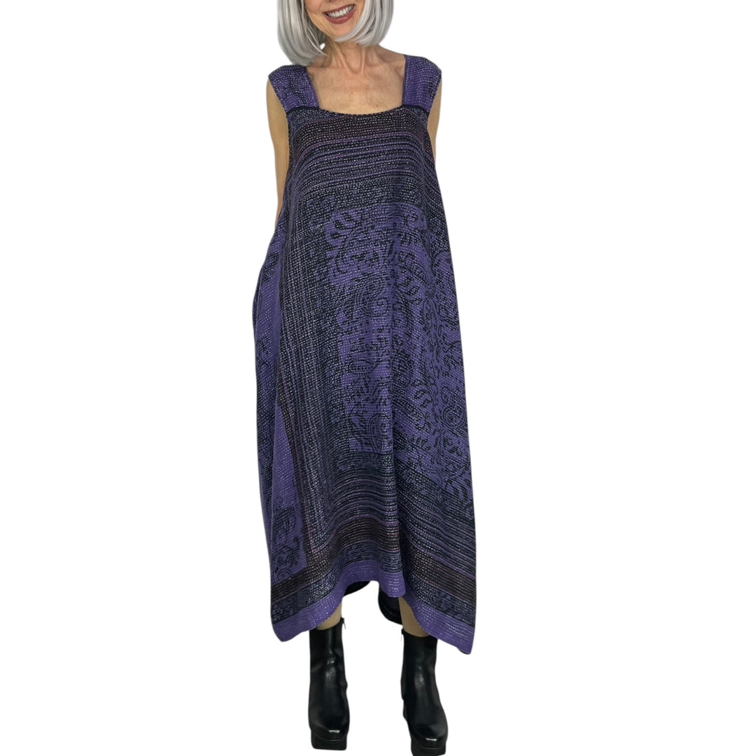COTTON PAISLEY TENT DRESS