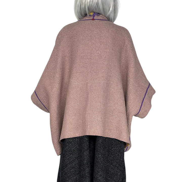 MONE SHIBORI TIE-DYE MINI PONCHO