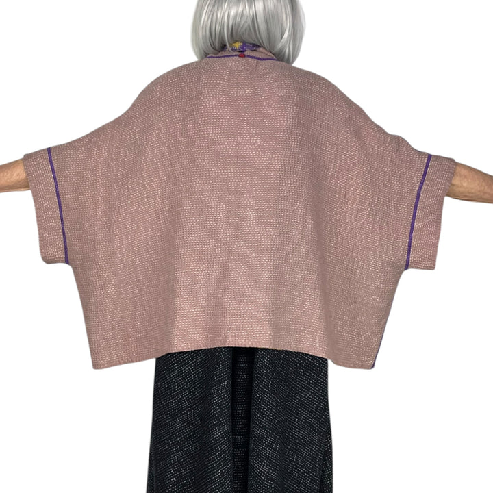 MONE SHIBORI TIE-DYE MINI PONCHO