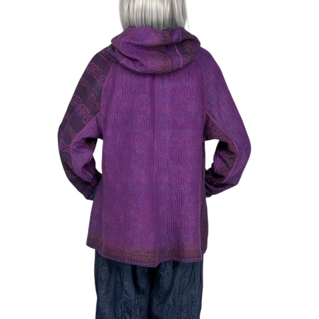 OVERDYE KANTHA HOODIE JACKET
