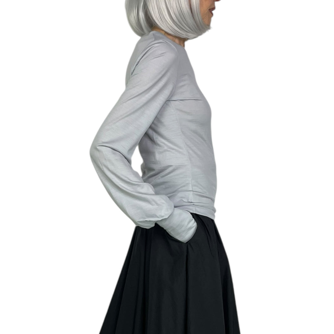 CINCHED DRAPE L/S TEE