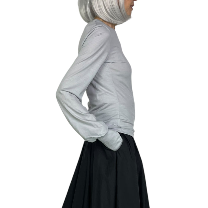 CINCHED DRAPE L/S TEE