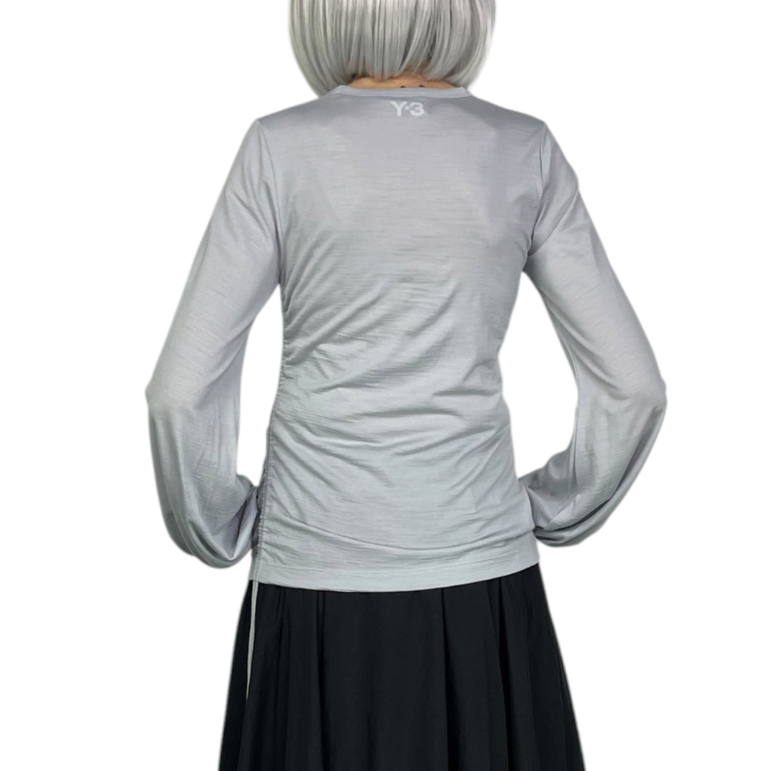 CINCHED DRAPE L/S TEE