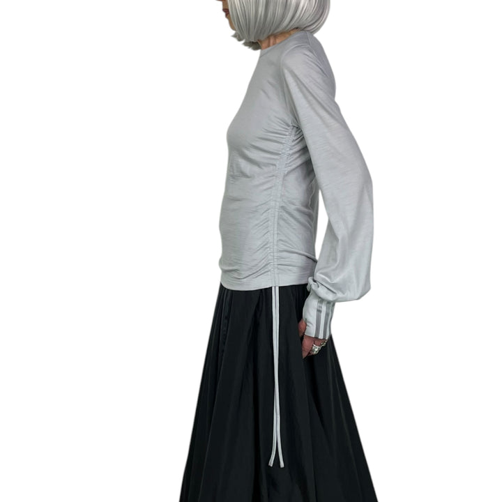 CINCHED DRAPE L/S TEE