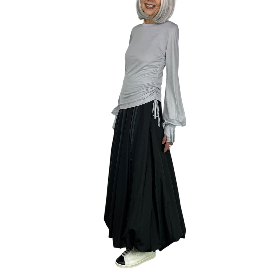 CINCHED DRAPE L/S TEE