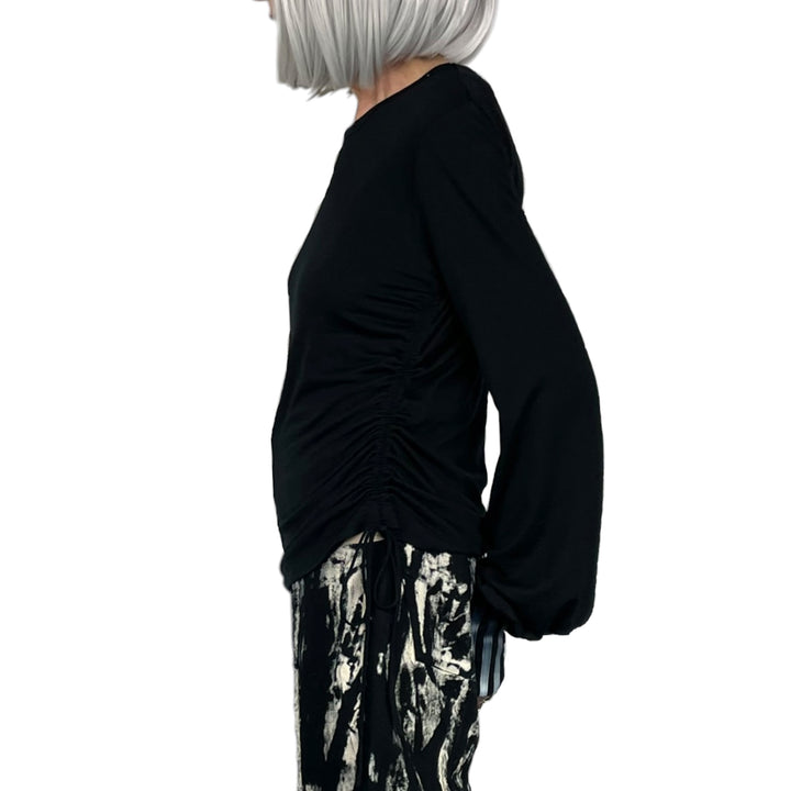 CINCHED DRAPE L/S TEE