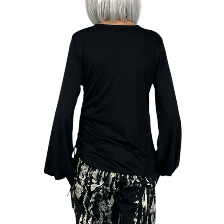 CINCHED DRAPE L/S TEE