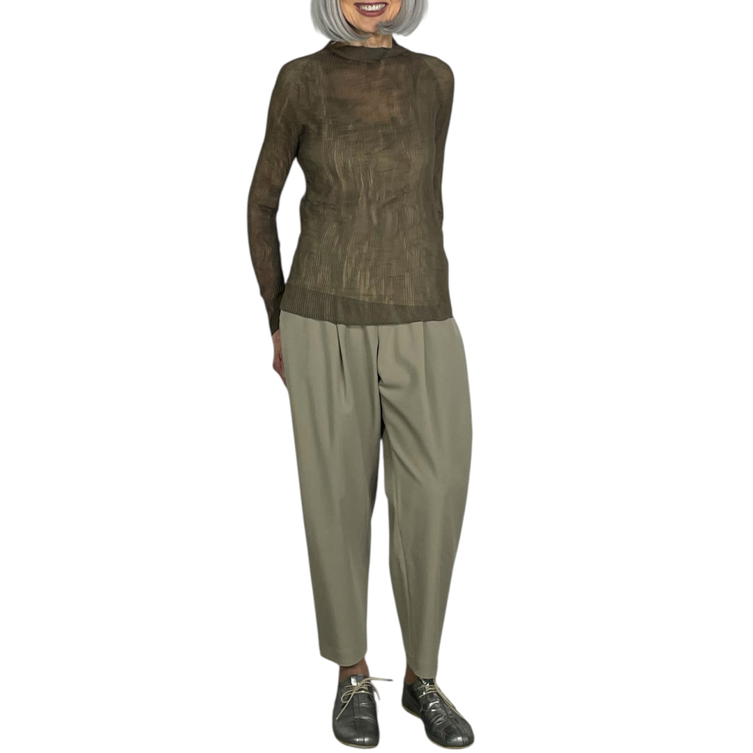 CHIFFON TWIST 1 HI-NECK TOP
