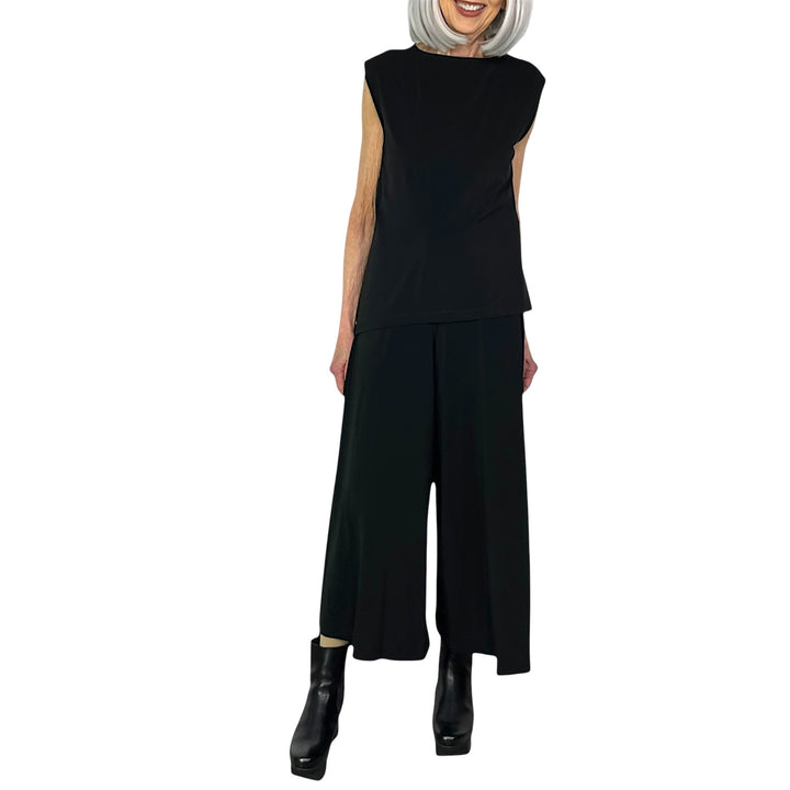 DRAPE JERSEY-68 SLEEVELESS TOP