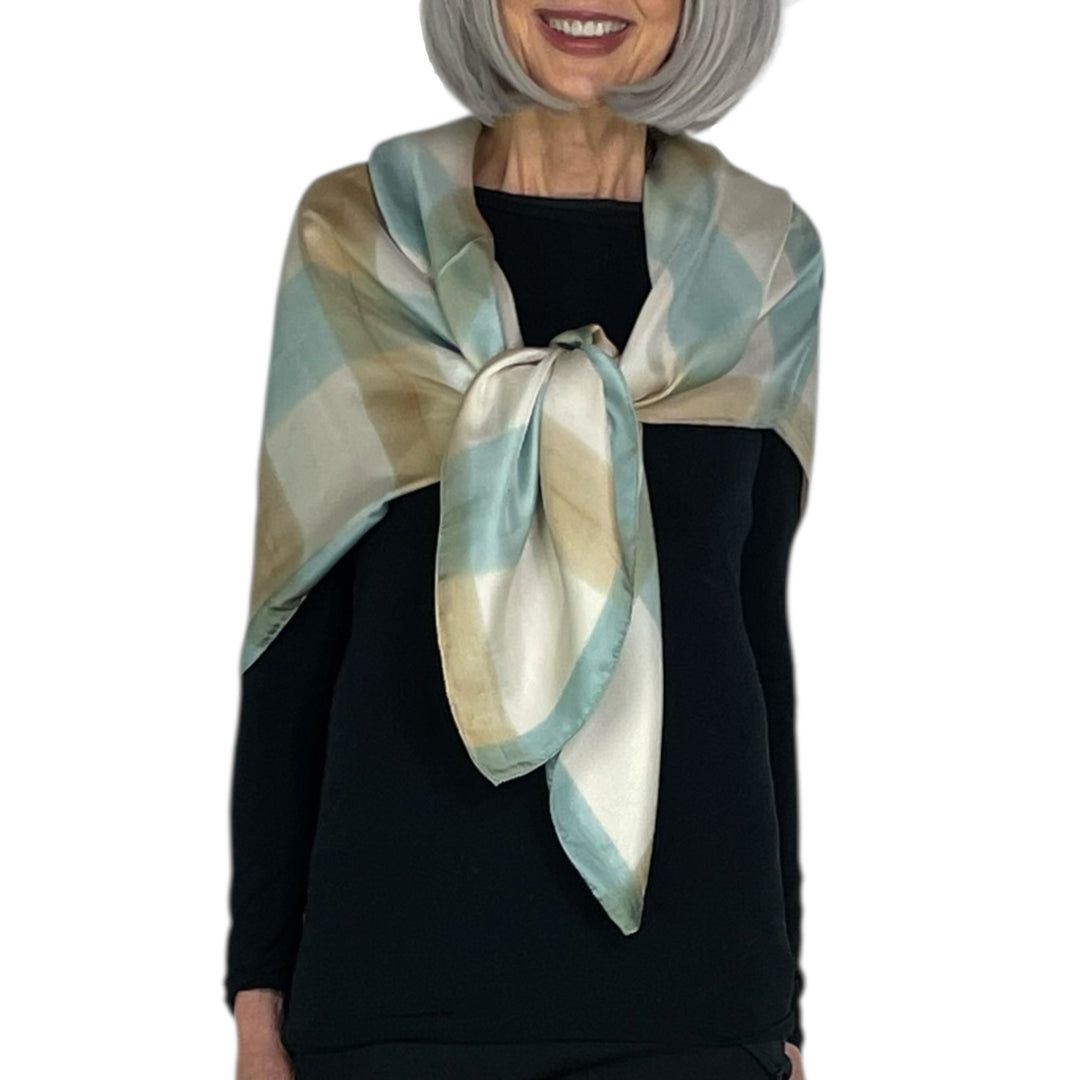 TEMPO PRINT SILK SCARF